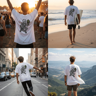 Nome do produto Oversize “Dança da Liberdade” – Rua Verde