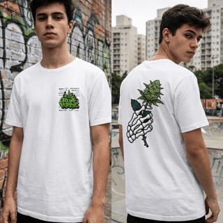 Nome do produto T-Shirt Quality Rua Verde — Estampa que floresce resistência