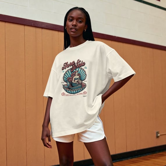 Camiseta Oversized Aura de Sereia