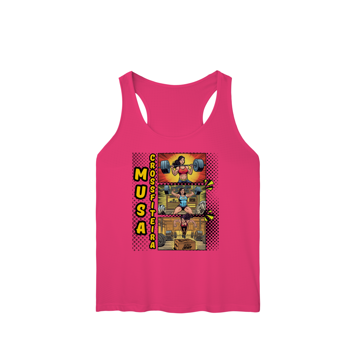 Nome do produto: Regata Fem Sport Dry UV - Musa Crossfiteira HQ