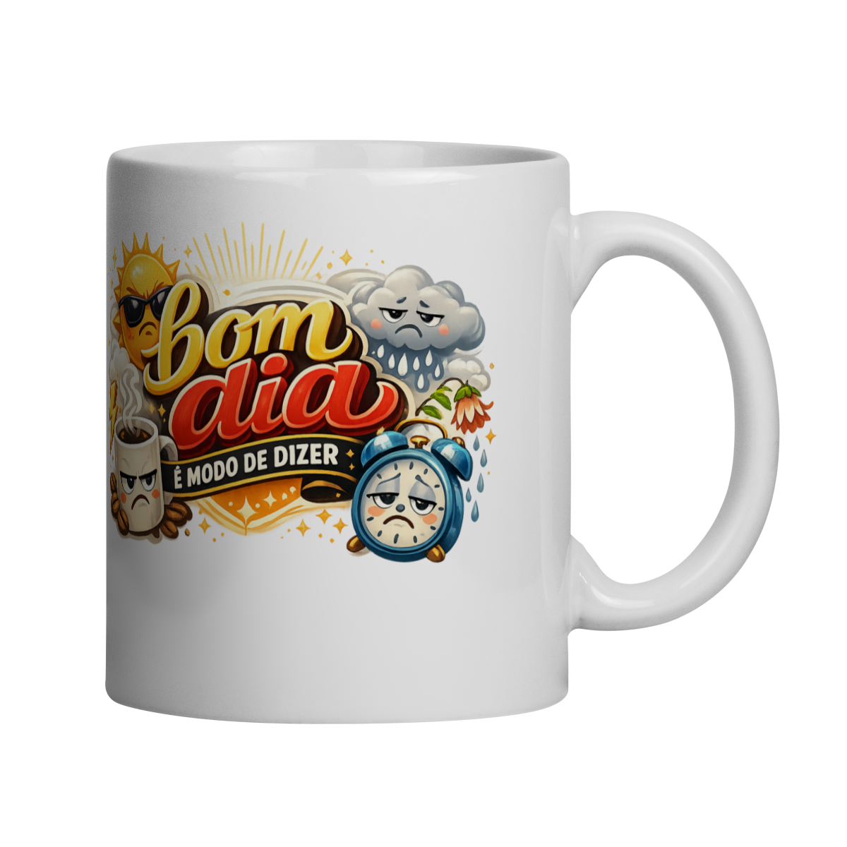 Nome do produto: Caneca - Bom dia