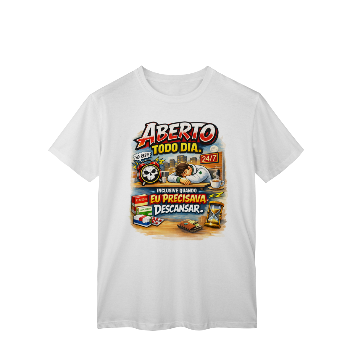 Nome do produto: T-Shirt Quality Aberto 24h