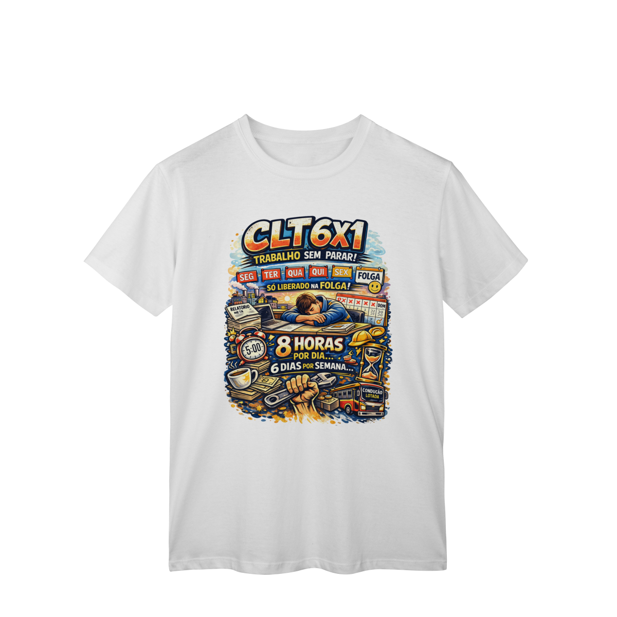 Nome do produto: T-Shirt Quality CLT 6x1 Escala