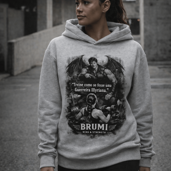 Blusa de Moletom Unissex BRUMI — Guerreira Illyriana
