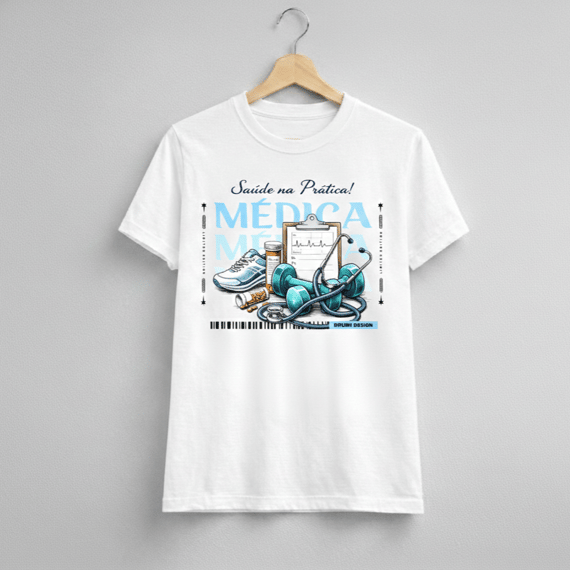 Camiseta Baby Long Feminina BRUMI – Médica: Saúde na Prática (BK005)