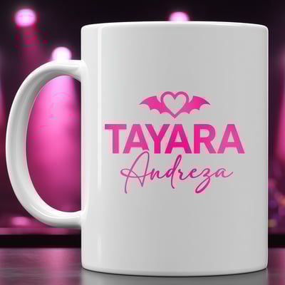 Caneca Tay Logo Rosa
