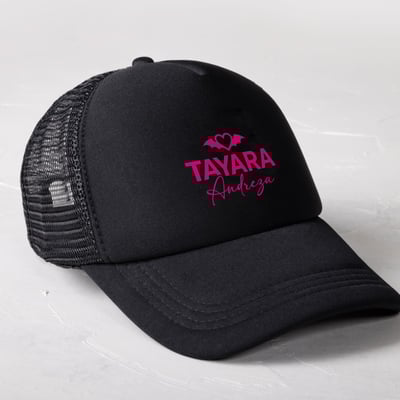 Boné PRETO Americano com tela - Logo Rasa