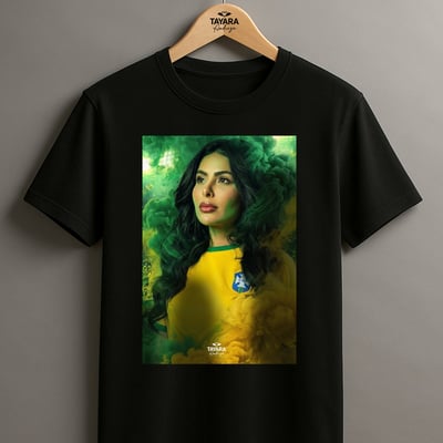Camiseta T-Shirt Prime PRETA Tayara Andreza | Edição Copa do Mundo