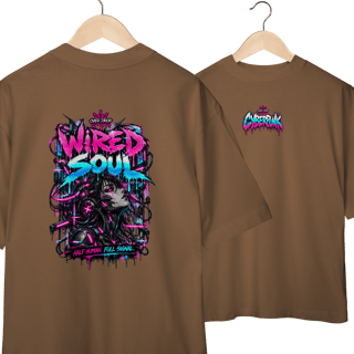 CAMISETA OVERSIZED - WIRED SOUL - CYBERPUNK