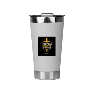 copo térmico tudo posso naquele que me fortalece 