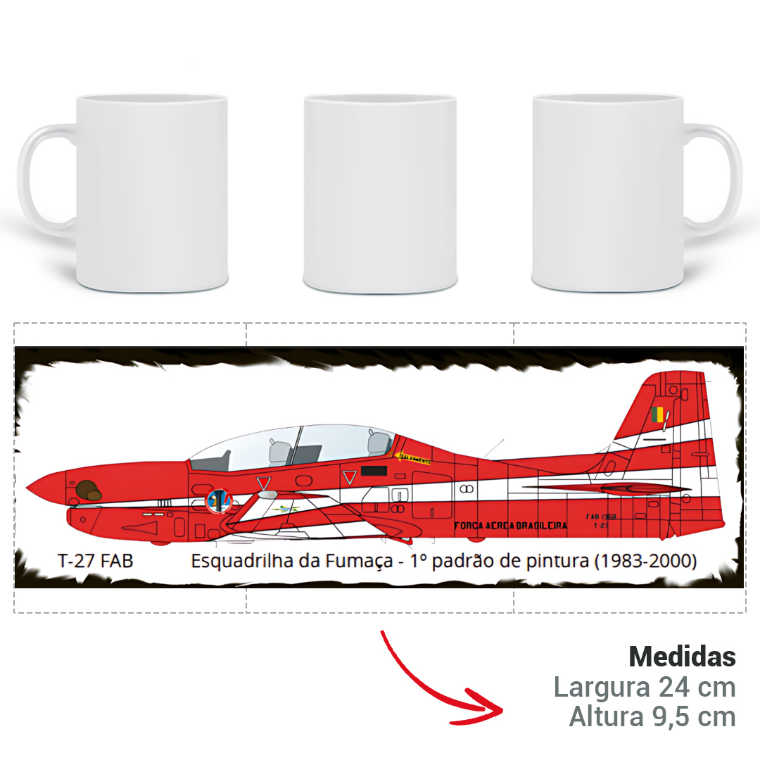 Caneca T27 FAB Esquadrilha da Fumaça