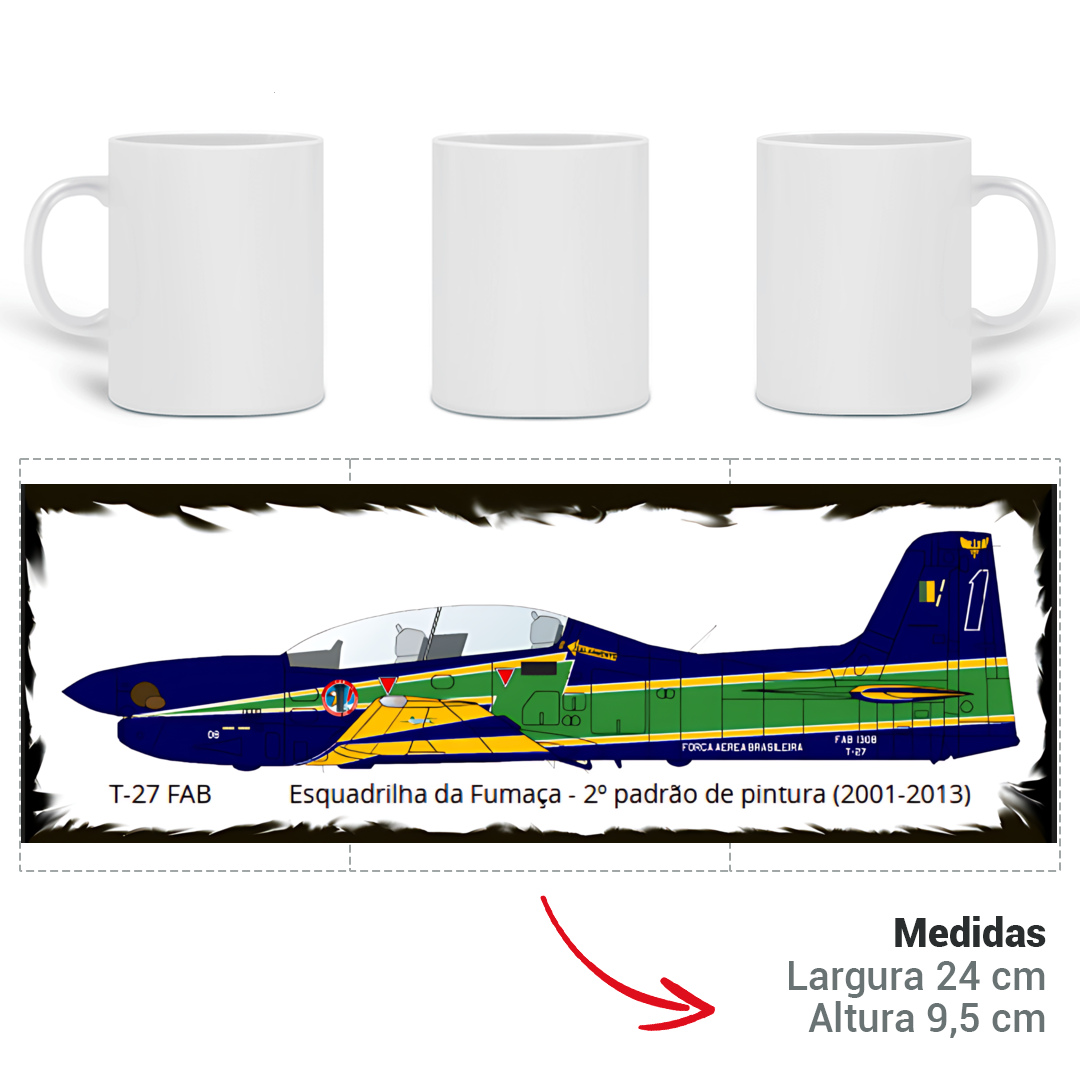 Caneca T27 FAB Esquadrilha da fumaça-2°