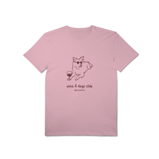 T-Shirt Pima Wine & Dogs Club