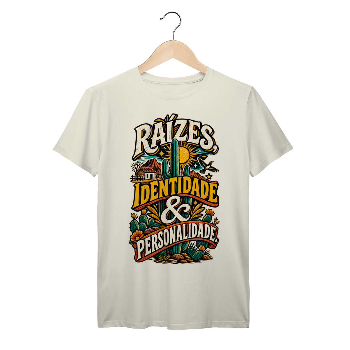 Camiseta Raízes, Identidade & Personalidade R$109,90 em NOIRÉ