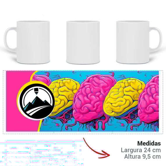 Caneca Cérebro Montink