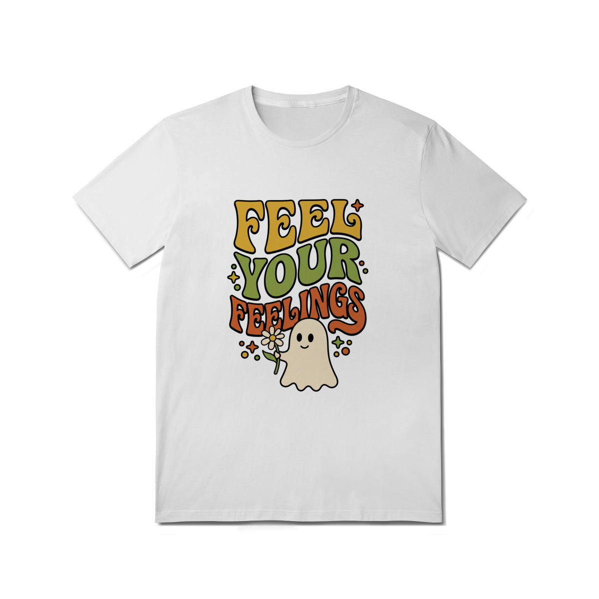 Camiseta Motivacional Retro - Feel Your Feelings