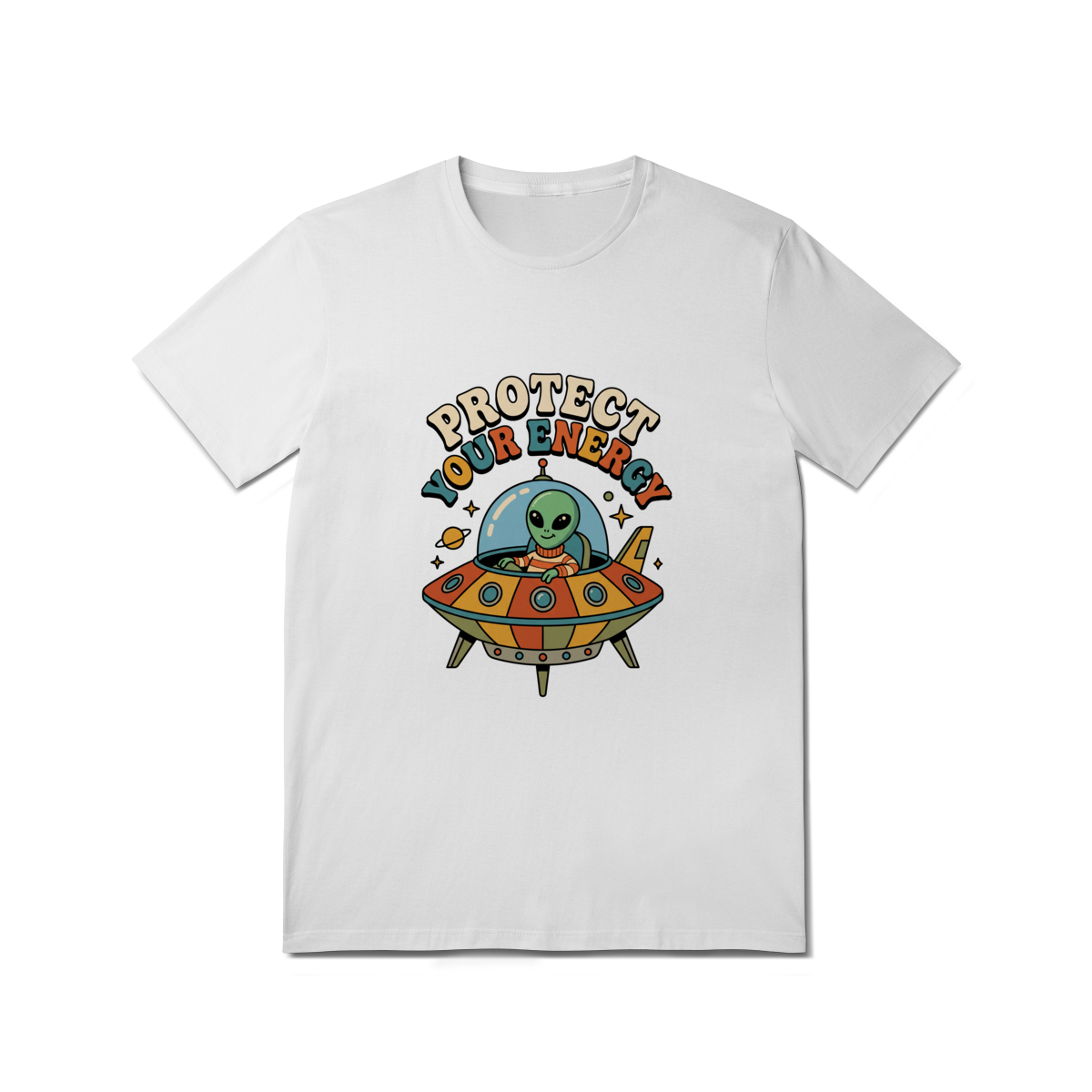 Camiseta Motivacional Retro - Protect Your Energy
