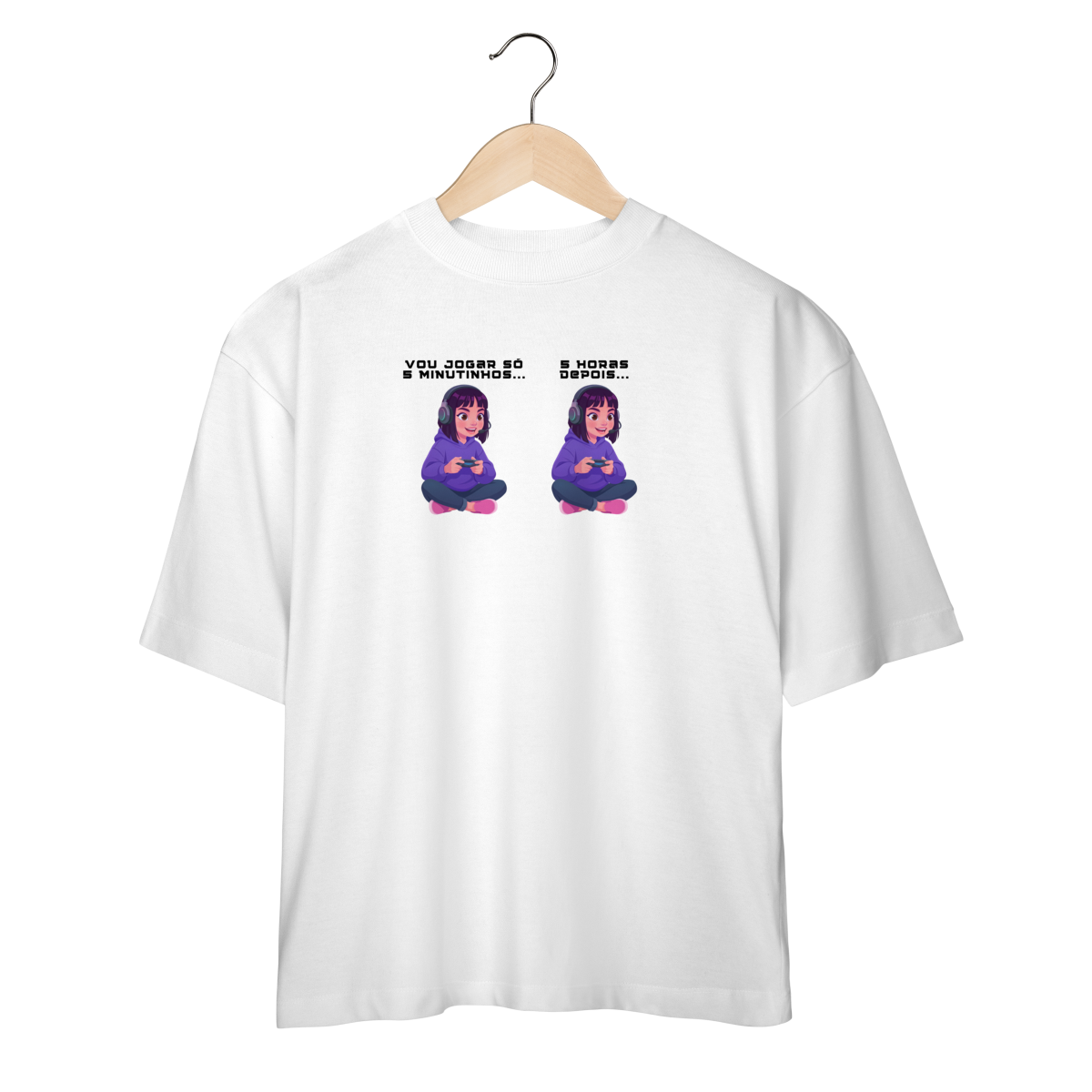 Camiseta 5 minutos Oversized