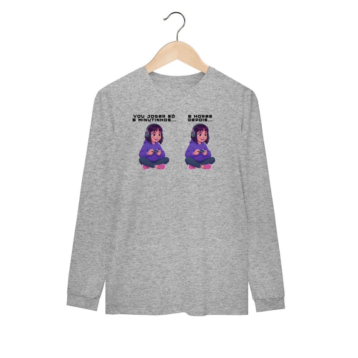Camiseta Manga Longa 5 minutos Quality