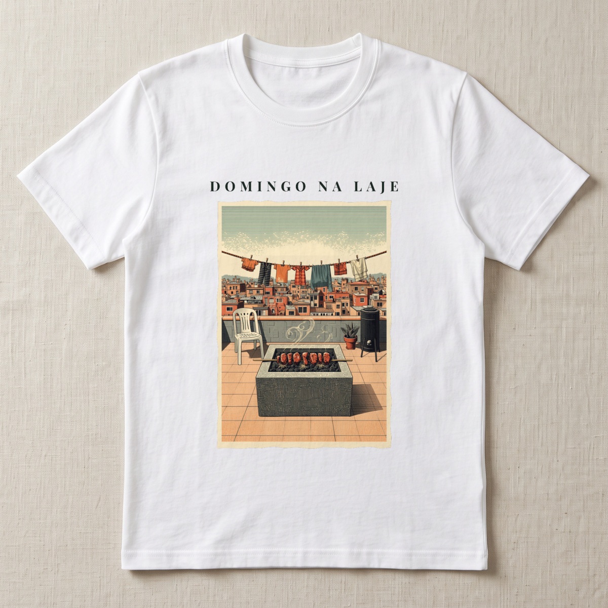 Churrasco na laje — Camiseta
