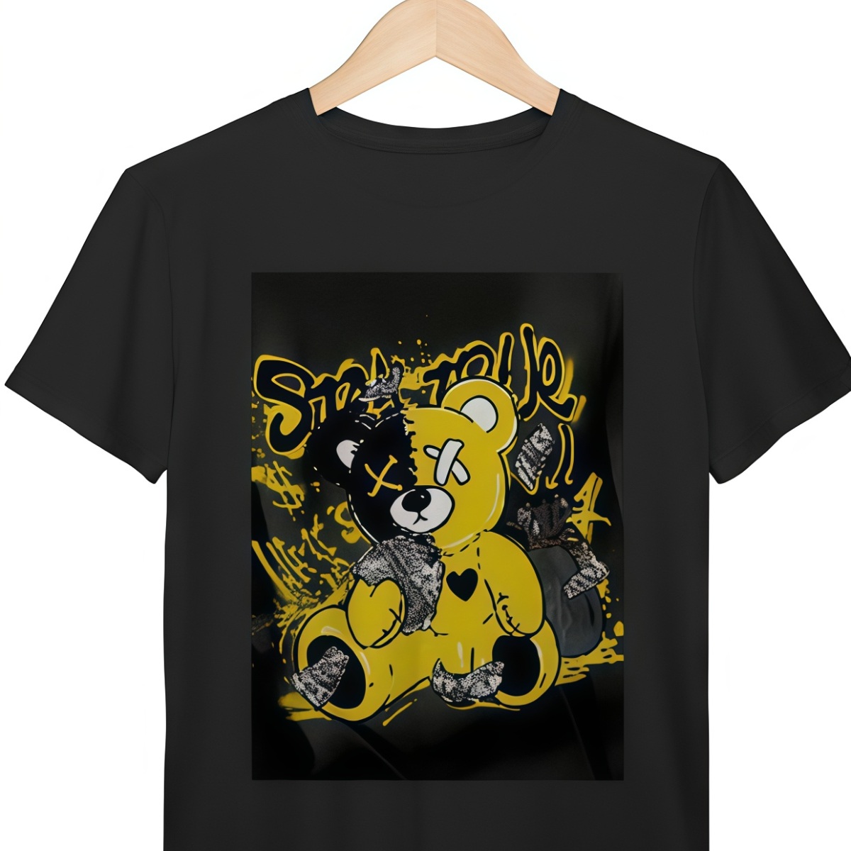 Camisa preta stilo grafit 
