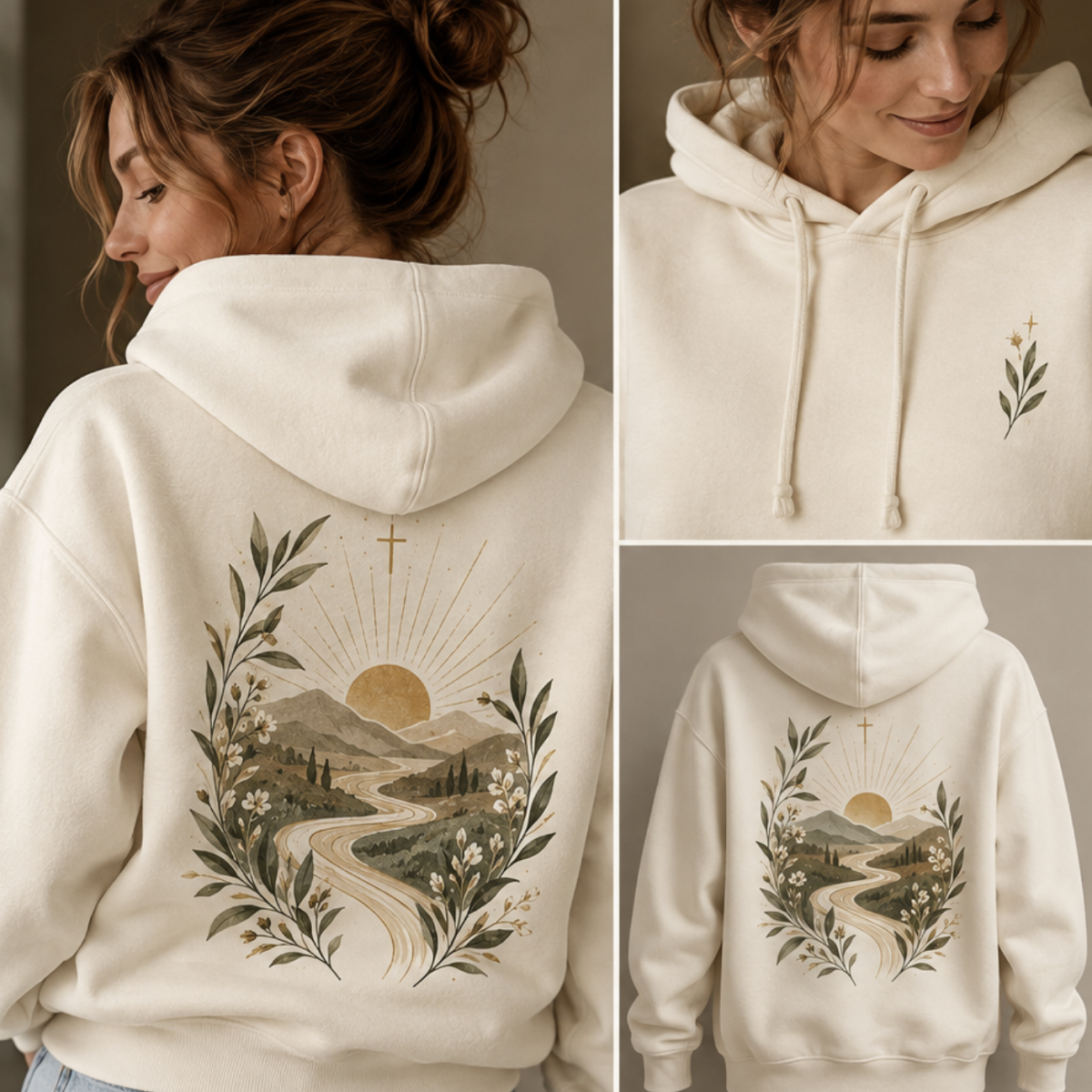 Moletom Canguru Caminho de Fé | Estampa Exclusiva