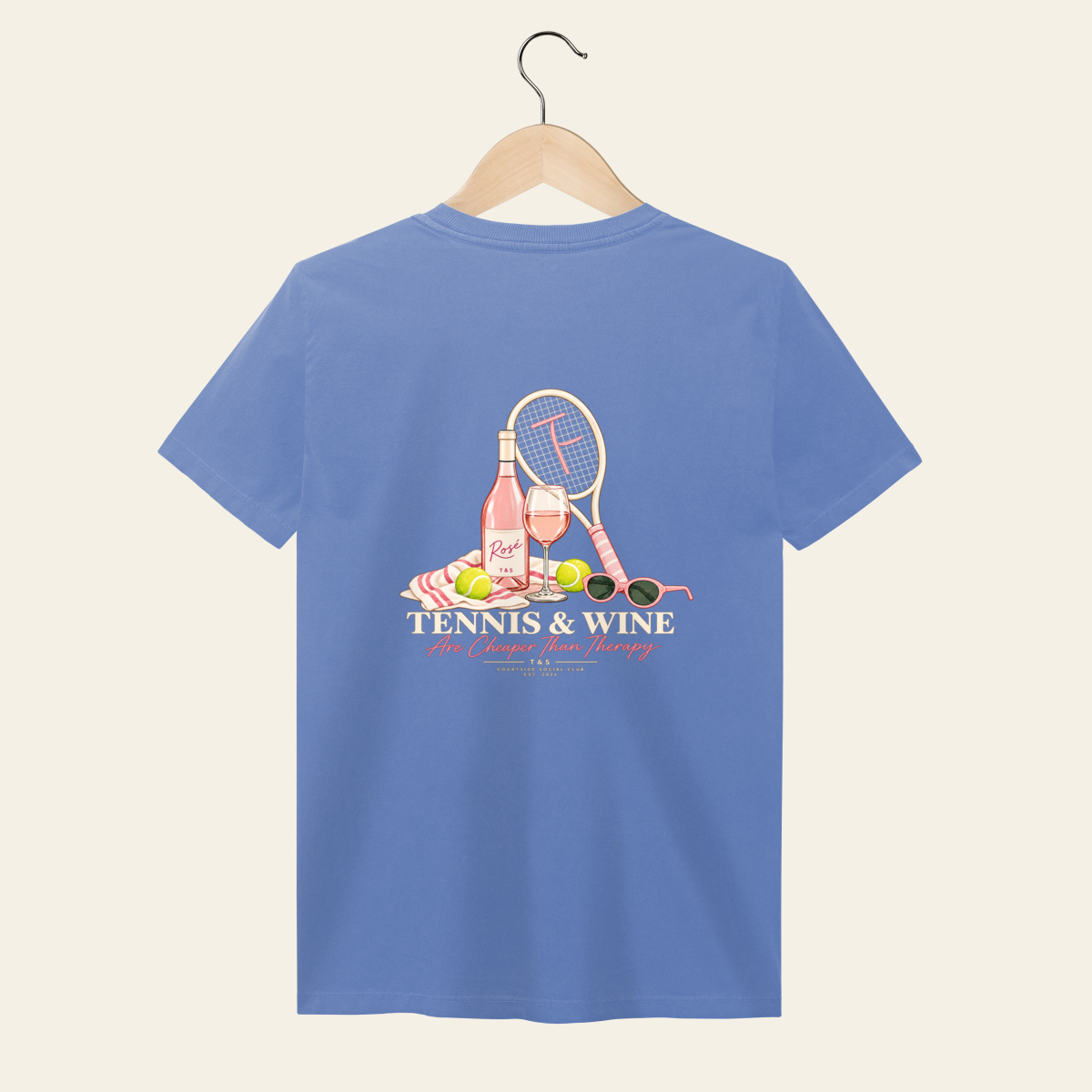 T-Shirt Estonada Tennis & Wine – T&S