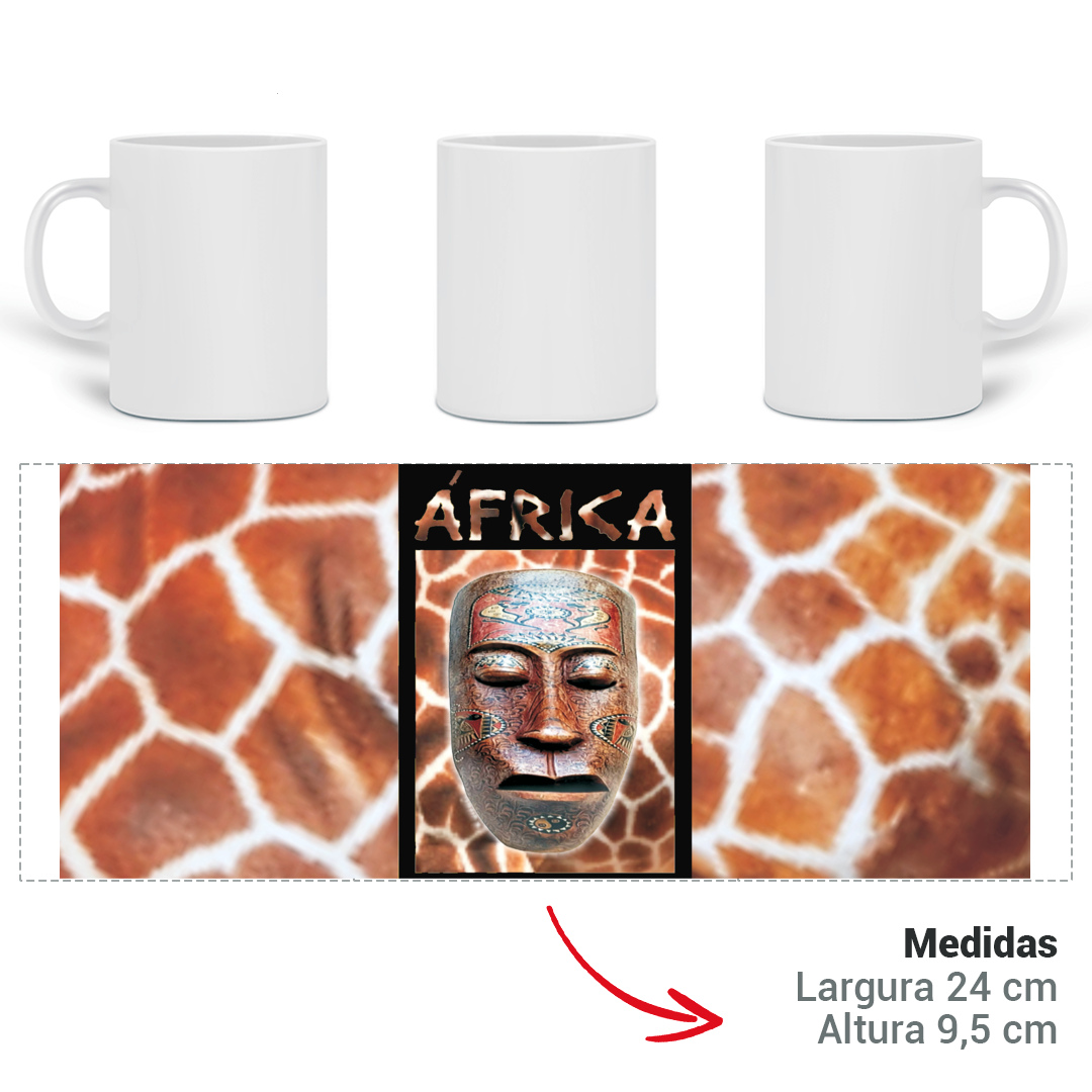Máscara Africana Girafa