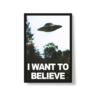 Nome do produto [Pôster] I WANT TO BELIEVE