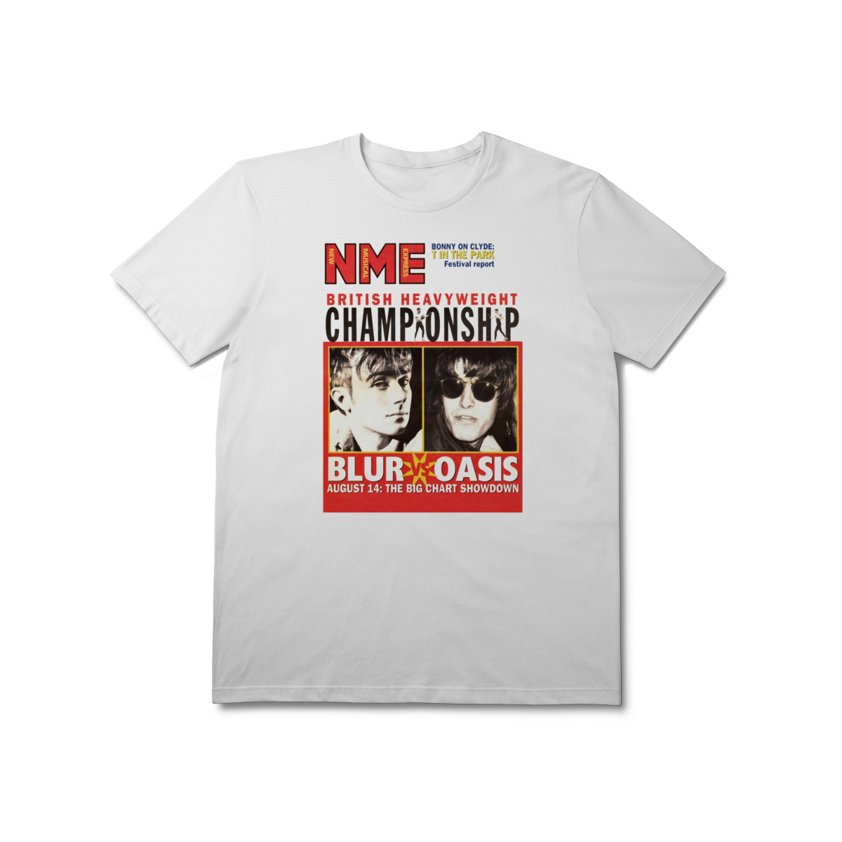 T-Shirt Prime [Premium] BLUR VS OASIS em Moon Pix