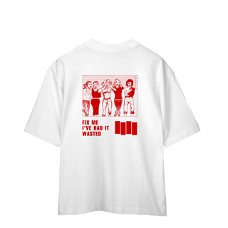 Nome do produto[Oversized] BLACK FLAG / NERVOUS BREAKDOWN