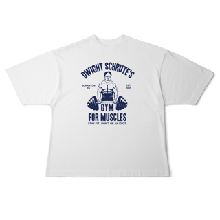 Nome do produto[Oversized] DWIGHT SCHRUTE'S GYM FOR MUSCLES