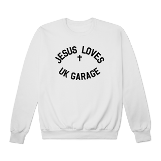 Nome do produto[Moletom Premium] JESUS LOVES UK GARAGE