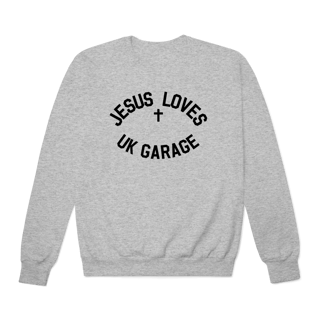 Nome do produto[Moletom Premium] JESUS LOVES UK GARAGE