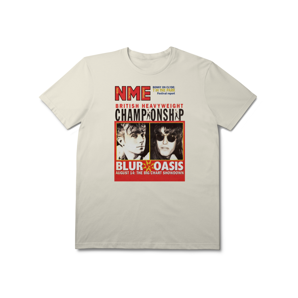 T-Shirt Prime [Premium] BLUR VS OASIS em Moon Pix