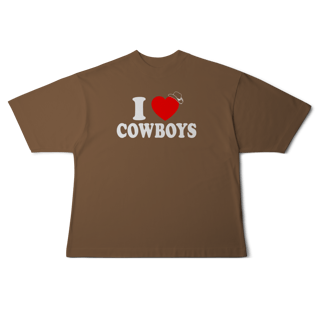 Nome do produto[Oversized] I LOVE COWBOYS