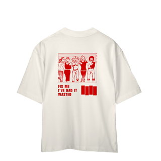 Nome do produto[Oversized] BLACK FLAG / NERVOUS BREAKDOWN