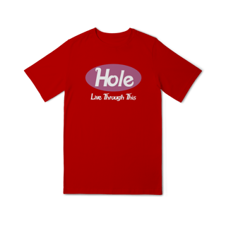 Nome do produto[Baby Tee] HOLE / LIVE THROUGH THIS