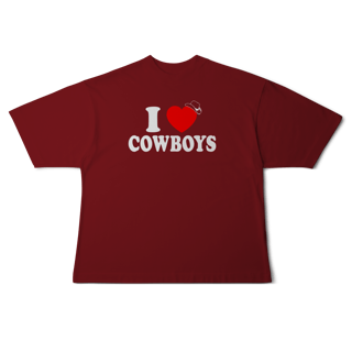 Nome do produto[Oversized] I LOVE COWBOYS