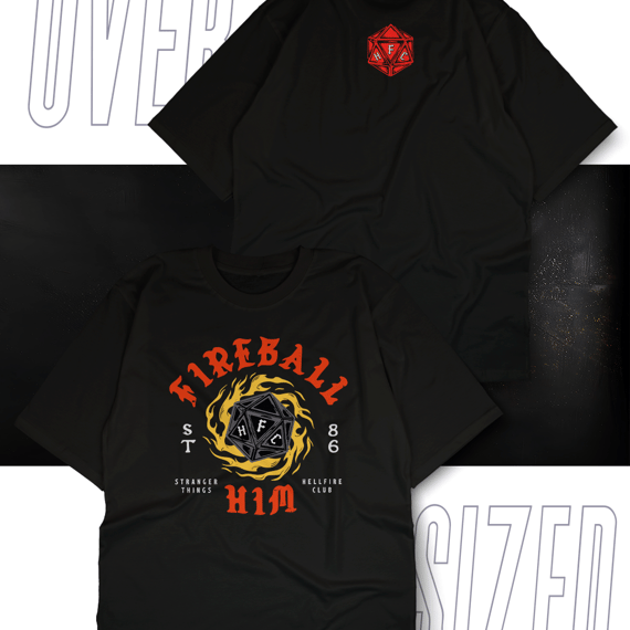 Oversized Unissex - Hell Fire Club 