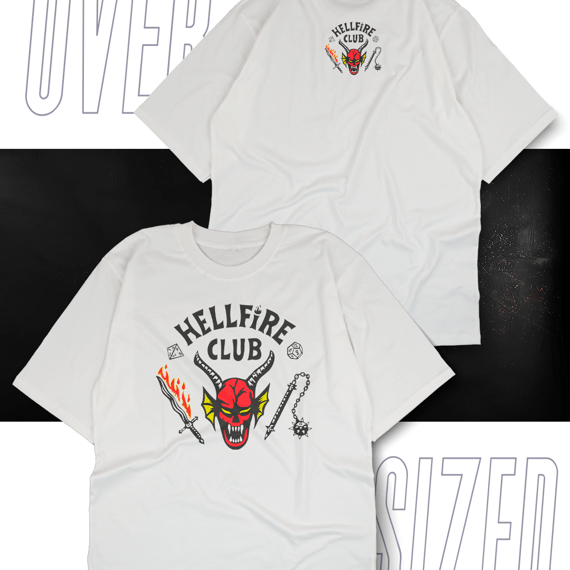 Oversized Unissex - Hell Fire Club 