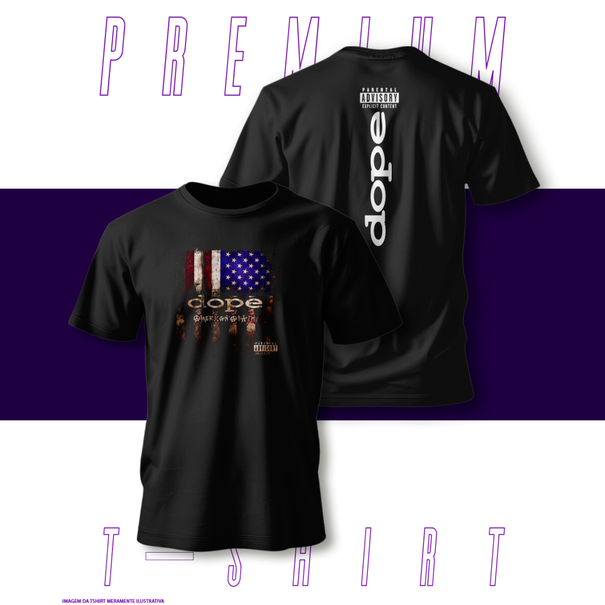 Nome do produto: Camiseta Premium - Dope