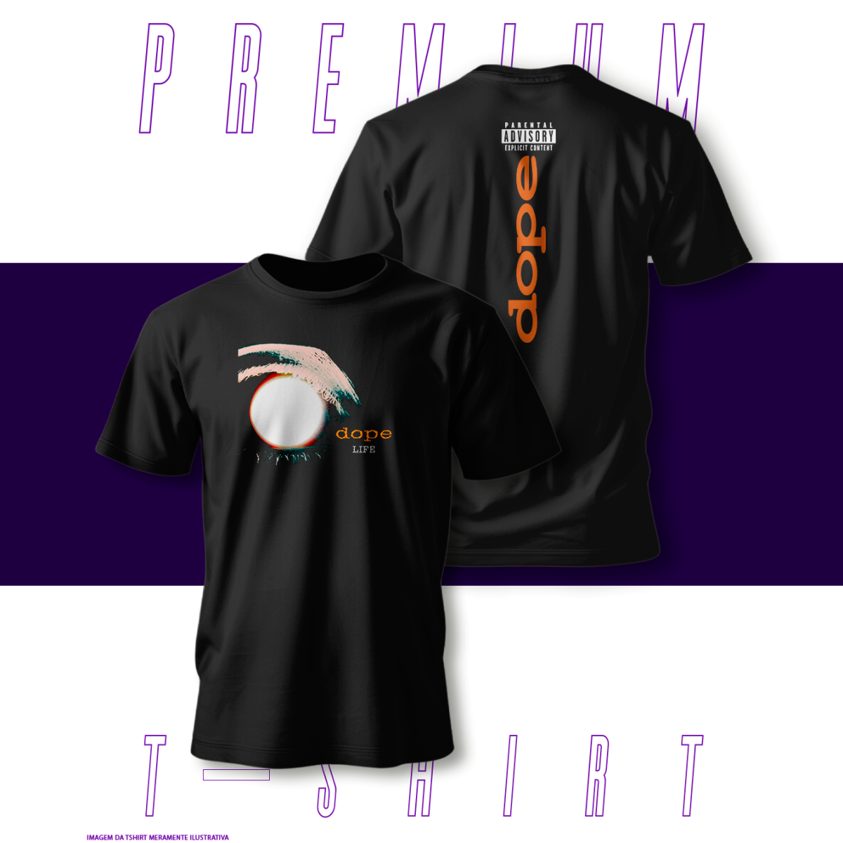 Nome do produto: Camiseta Premium - Dope