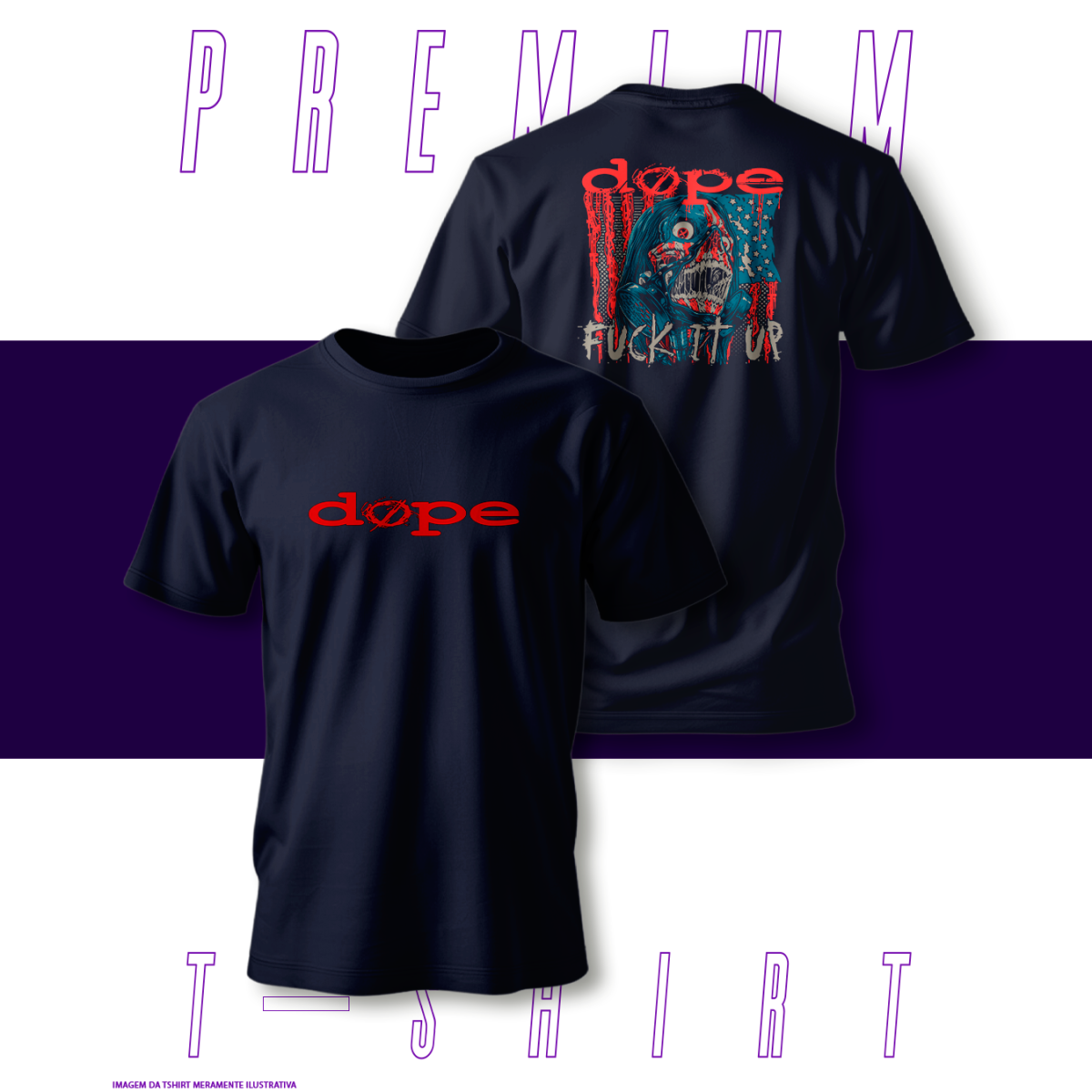 Nome do produto: Camiseta Premium - Dope
