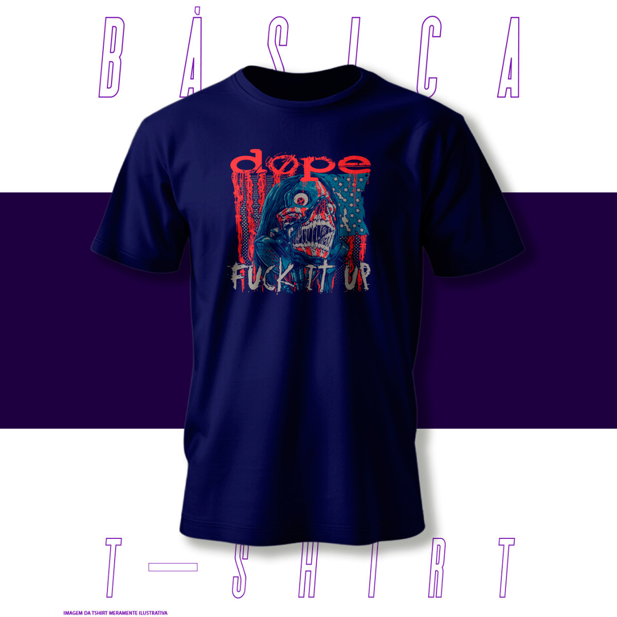 Nome do produto: Camiseta Básica - Dope