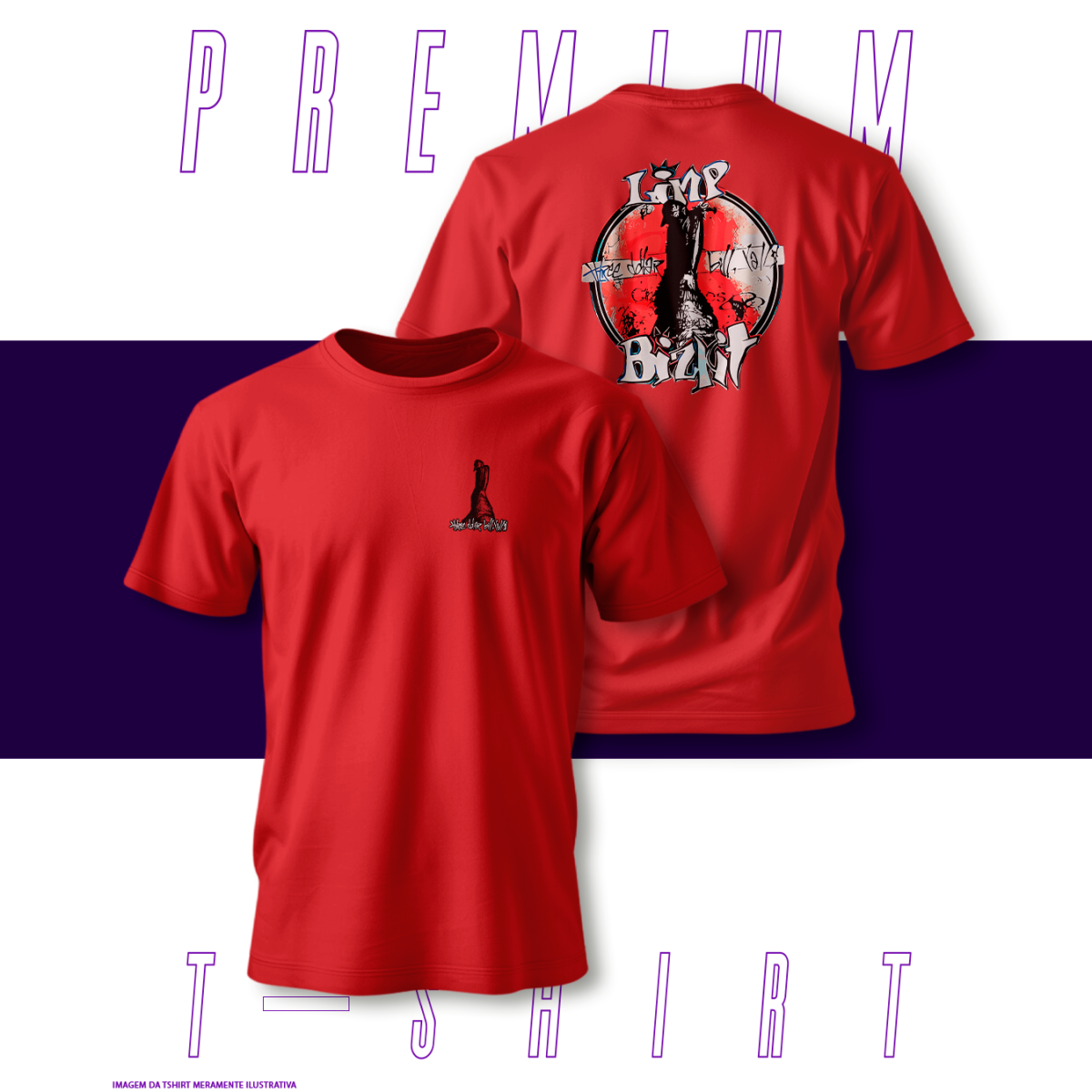 Nome do produto: Camiseta Premium - LimpBizkit