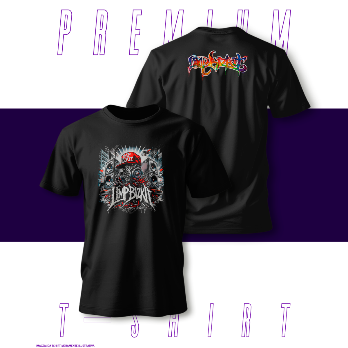 Nome do produto: Camiseta Premium - LimpBizkit