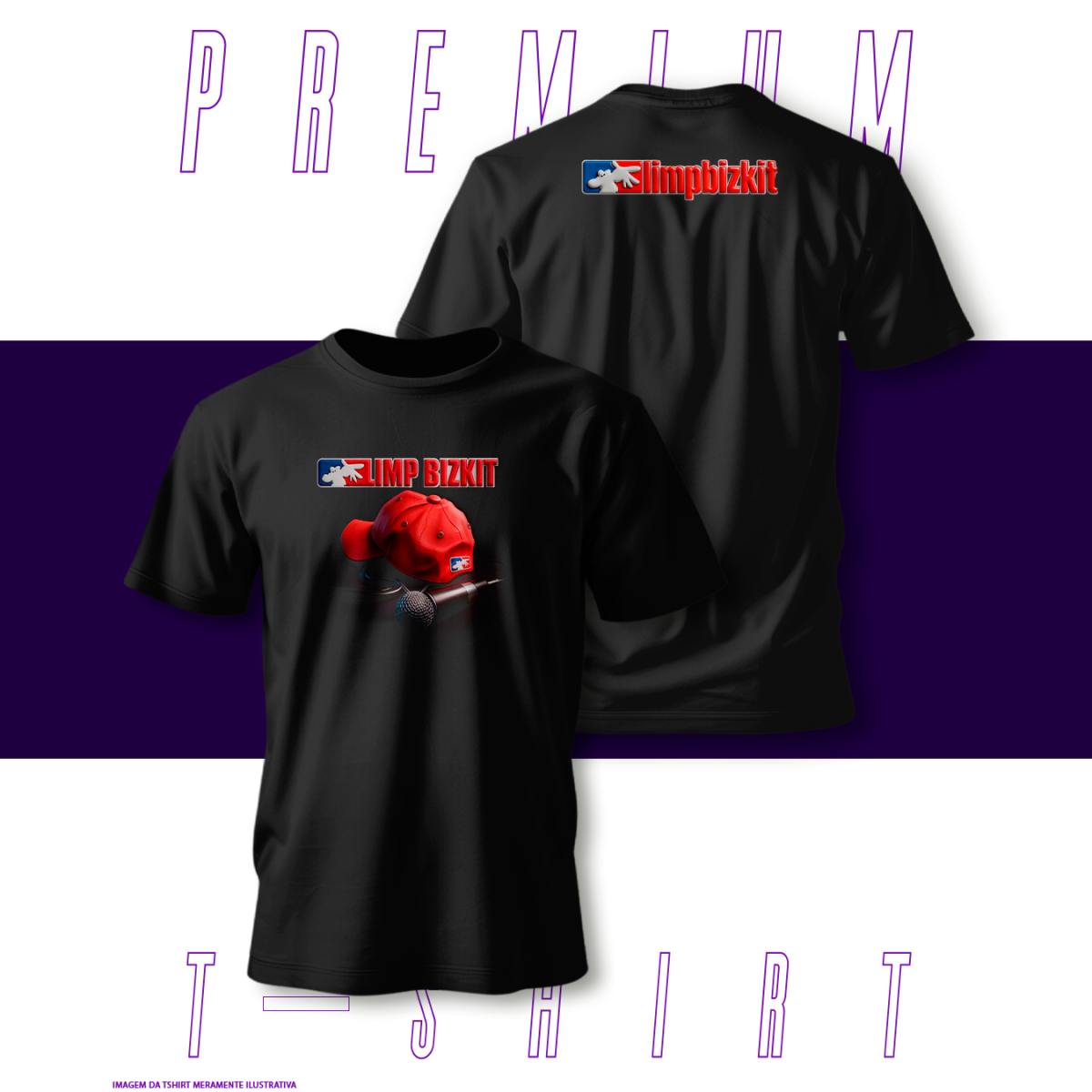 Nome do produto: Camiseta Premium - LimpBizkit