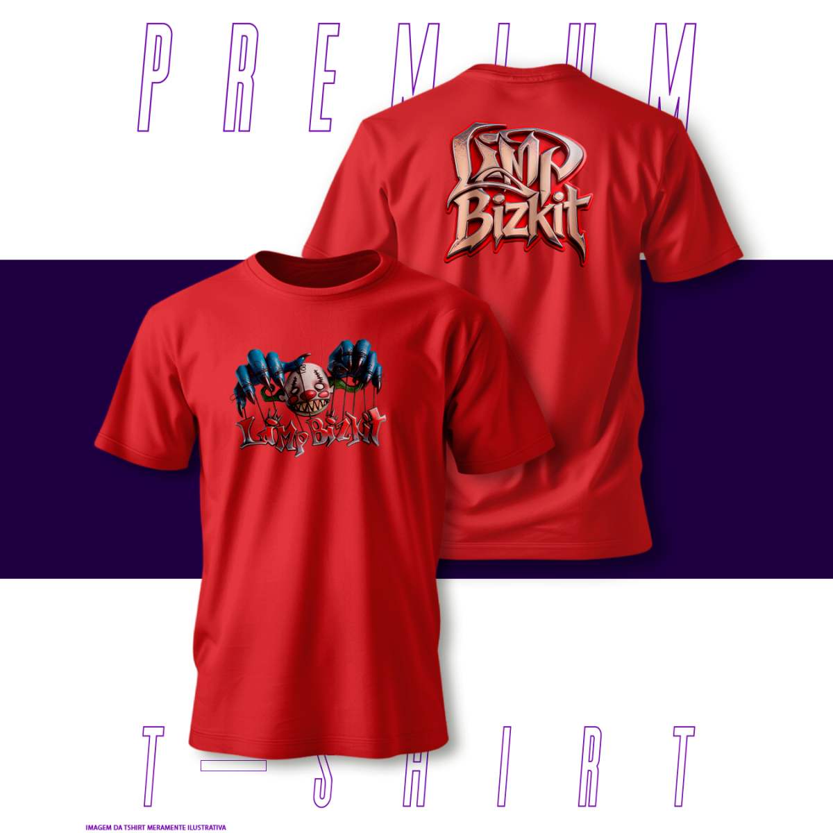 Nome do produto: Camiseta Premium - LimpBizkit