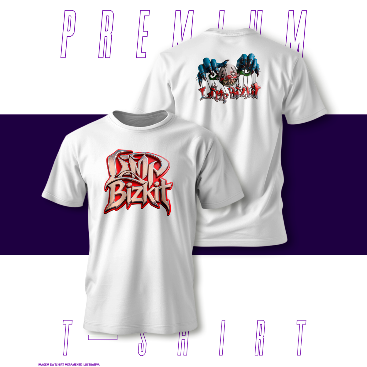 Nome do produto: Camiseta Premium - LimpBizkit